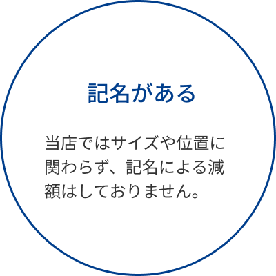 記名があってもOK